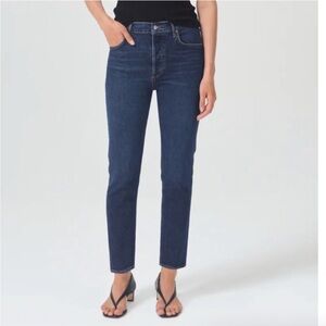 AGOLDE Riley Long Straight Jeans